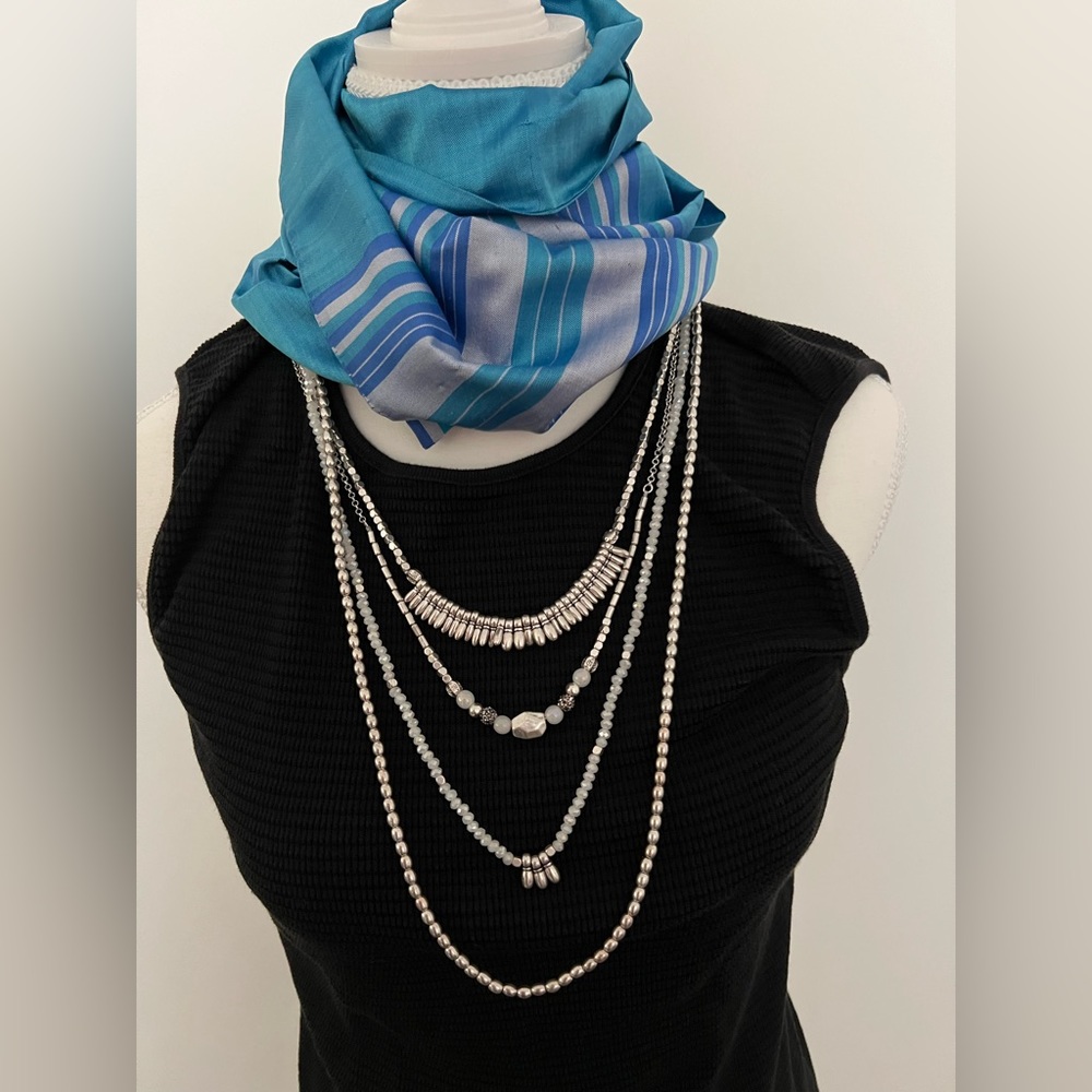 Lucky Brand 4 Strand Beaded Necklace - Picture 4 of 7